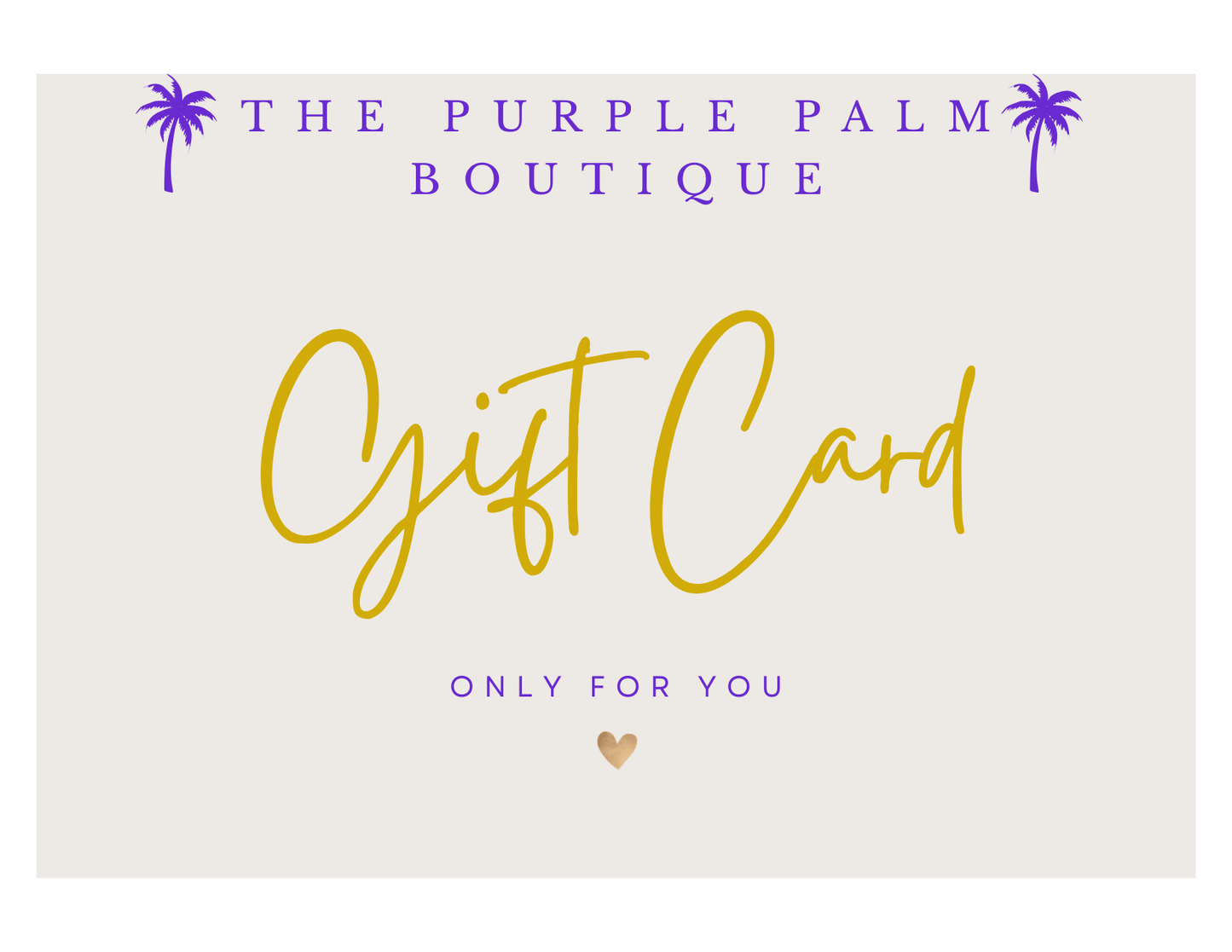 The Purple Palm gift card 💜 - The Purple Palm Boutique
