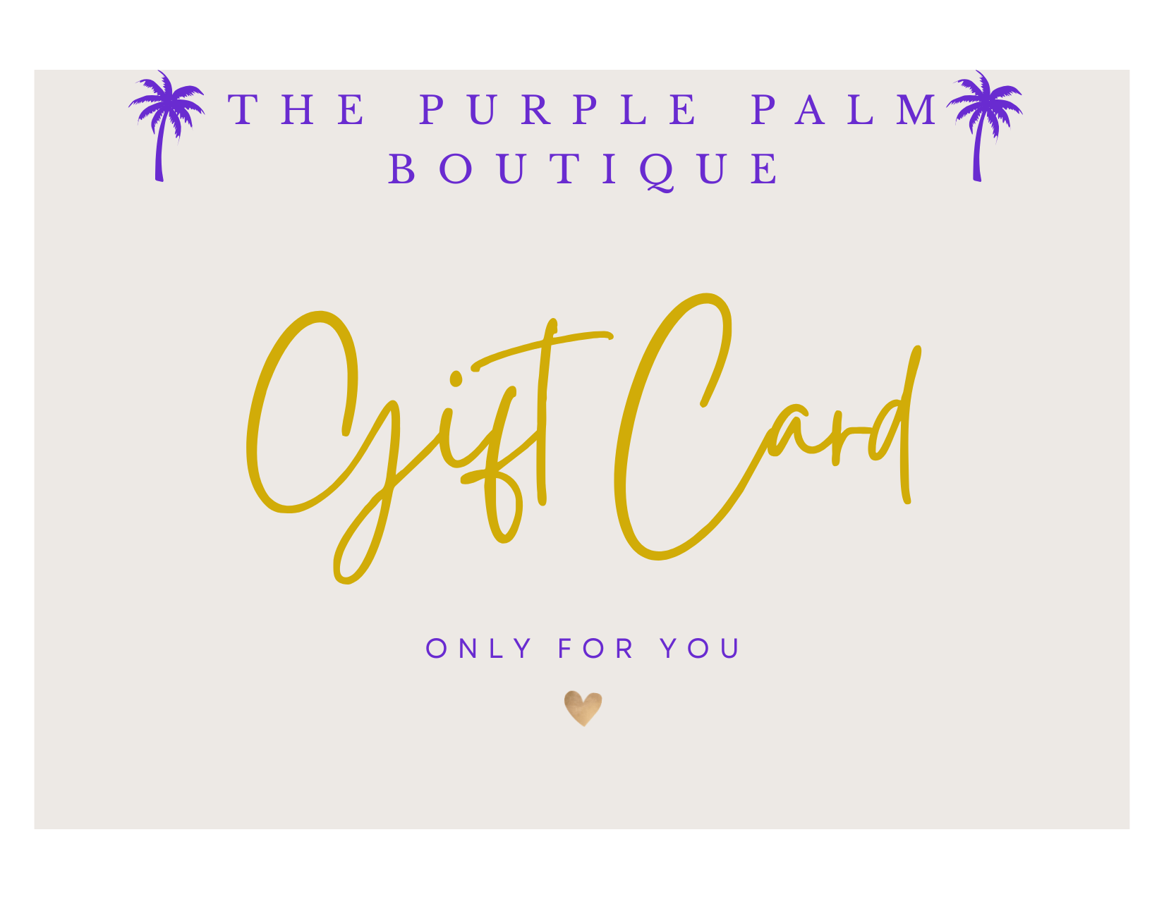 The Purple Palm gift card 💜 - The Purple Palm Boutique